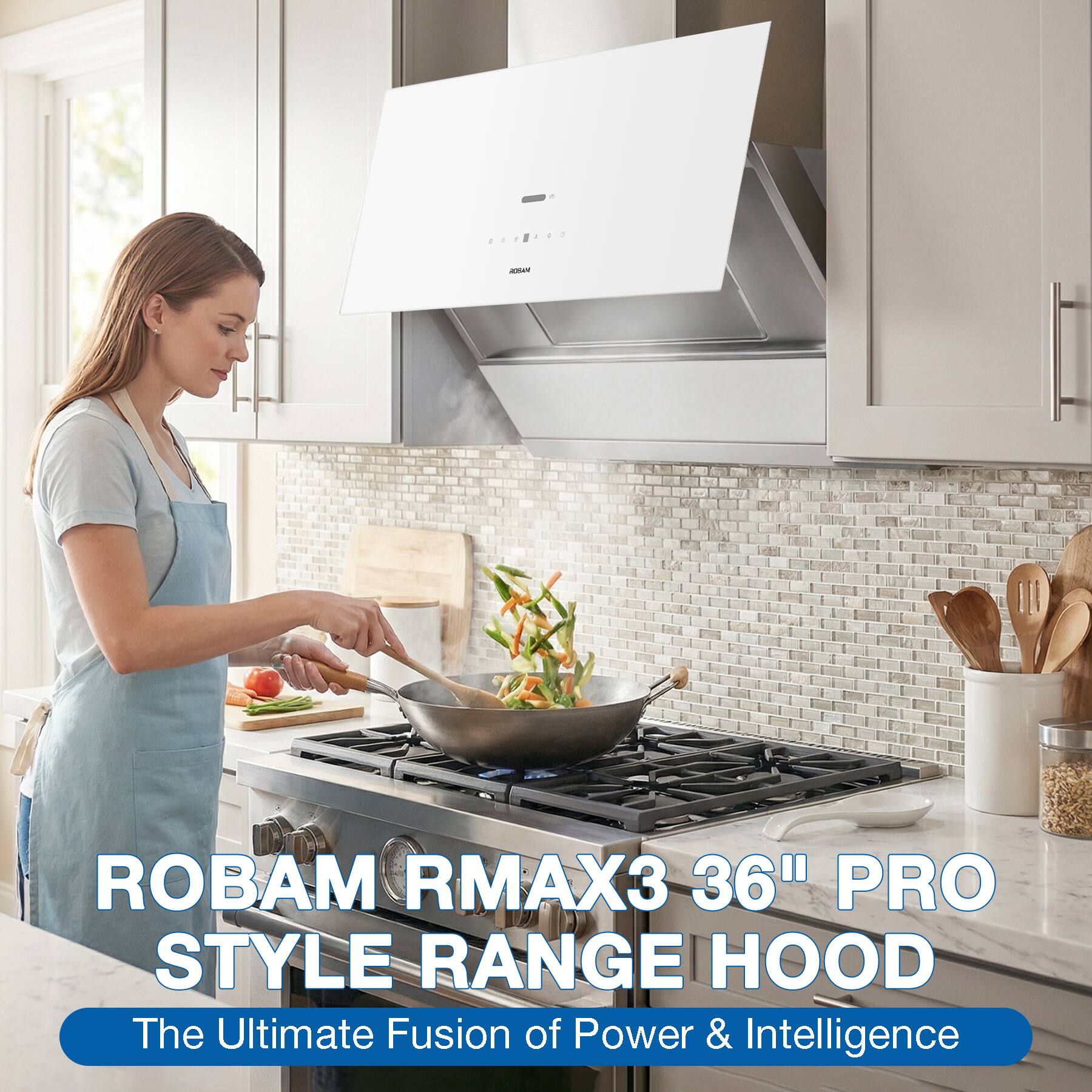 ROBAM RMAX3 36" PRO STYLE RANGE HOOD  
The Ultimate Fusion of Power & Intelligence