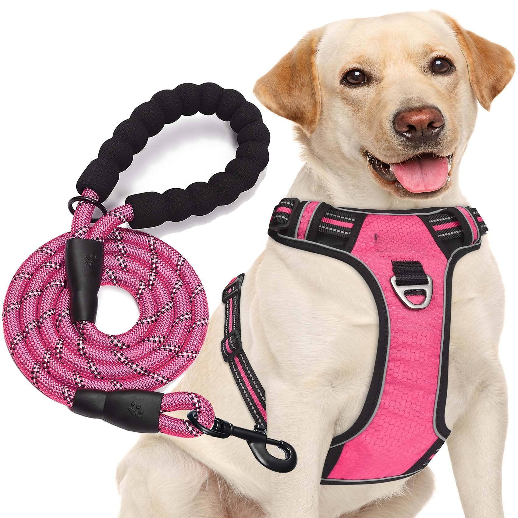 Pink Harness+Leash-Large