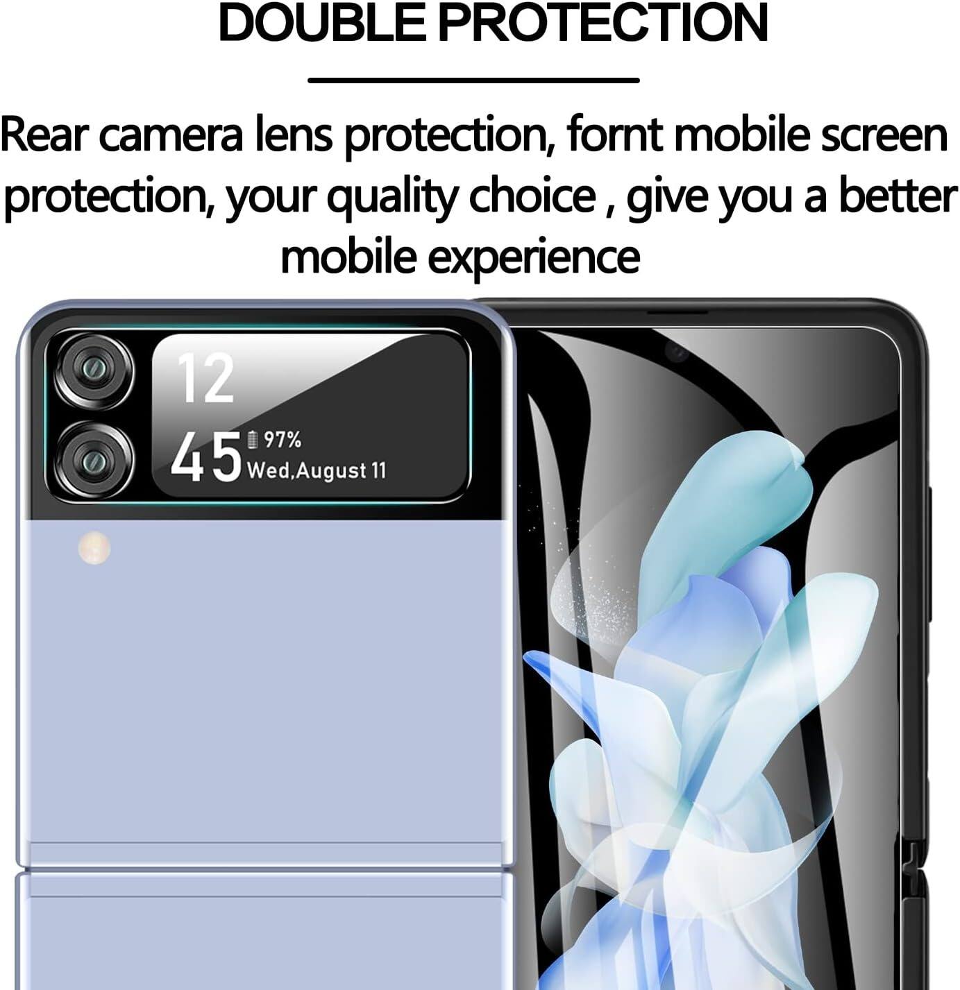 DOUBLE PROTECTION

Rear camera lens protection, front mobile screen protection, your quality choice, give you a better mobile experience

12:45 97% Wed, August 11