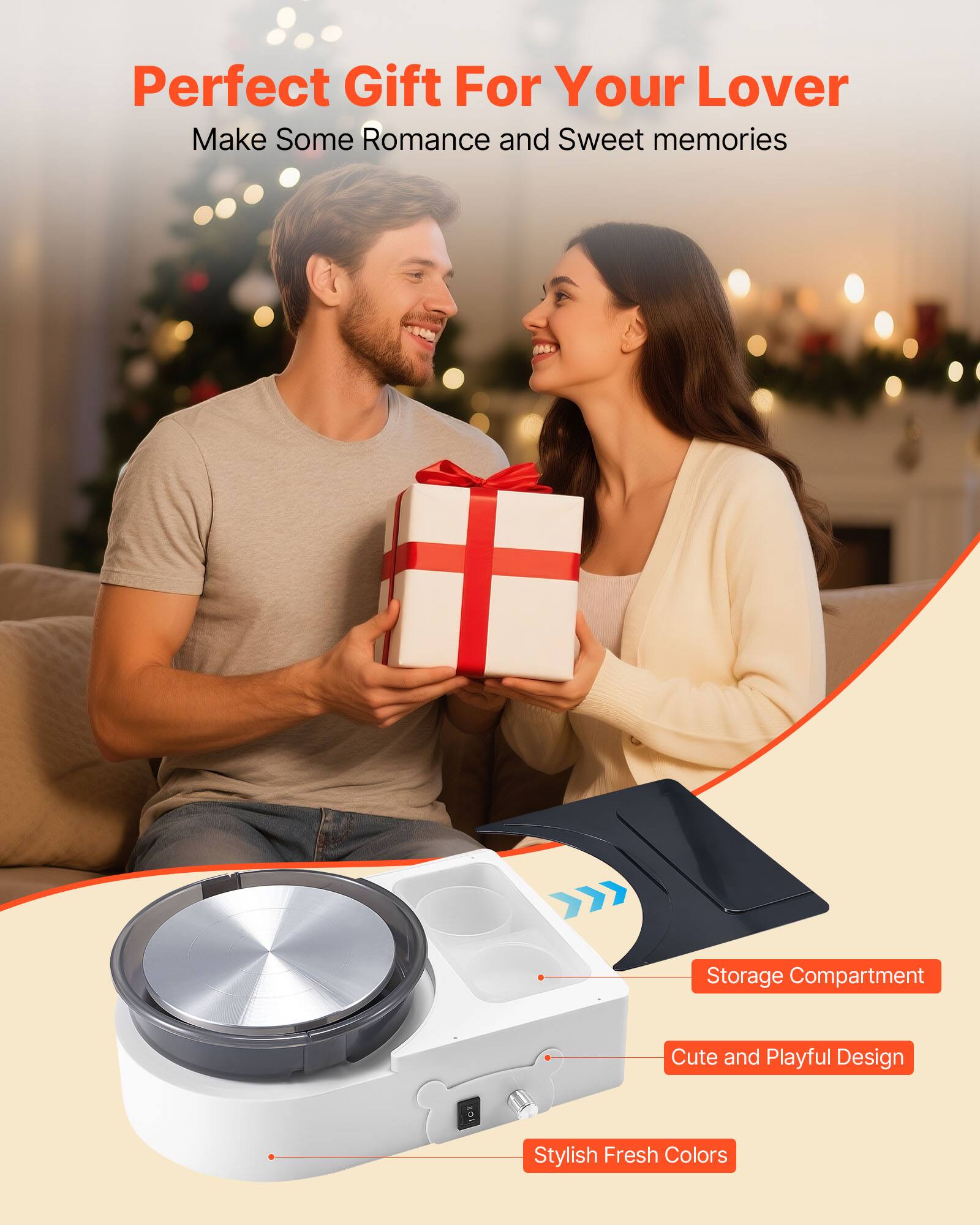 Perfect Gift For Your Lover  
Make Some Romance and Sweet memories  

Storage Compartment  
Cute and Playful Design  
Stylish Fresh Colors