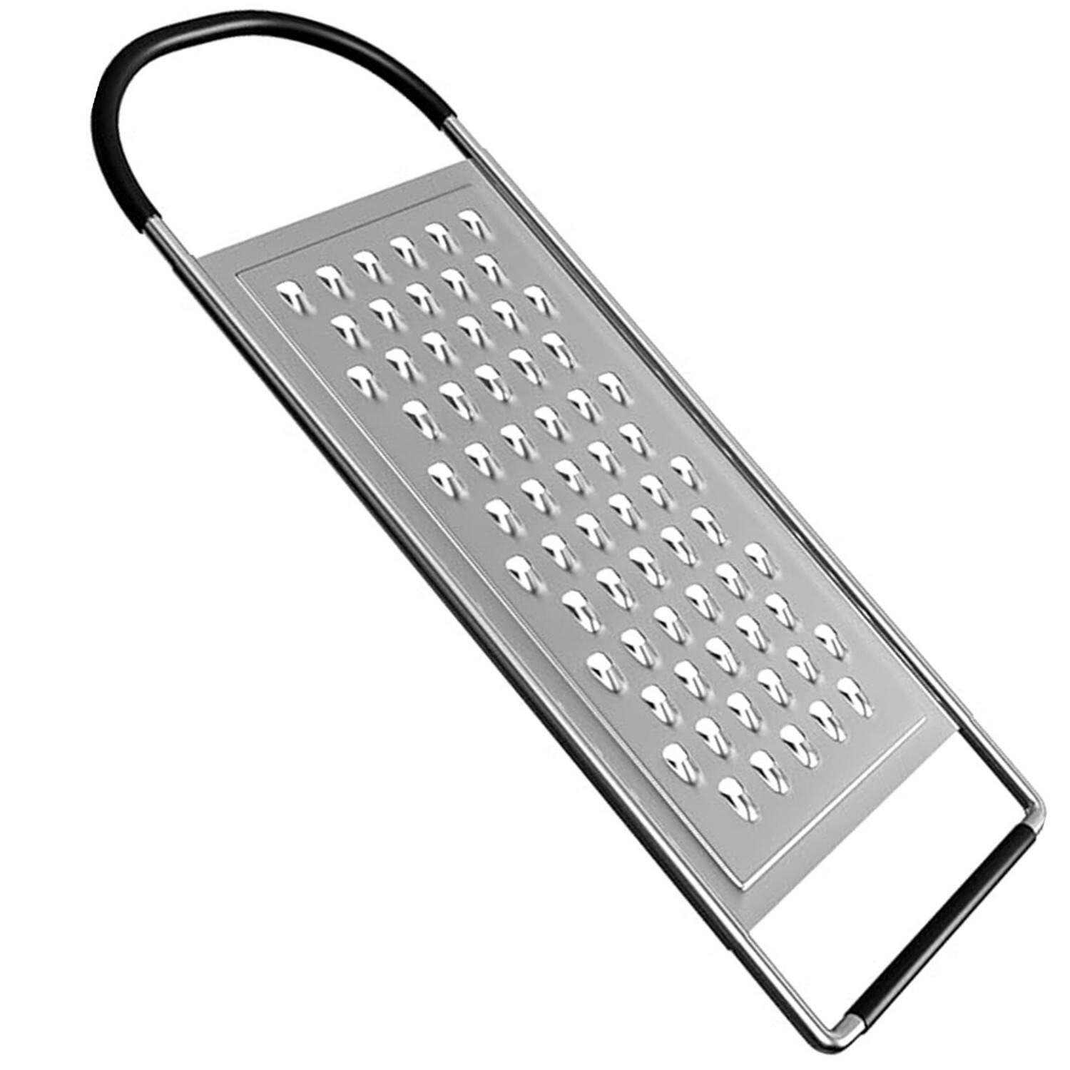Giantpower - Stainless Steel Flat Grater Extra Coarse Handheld - Silver