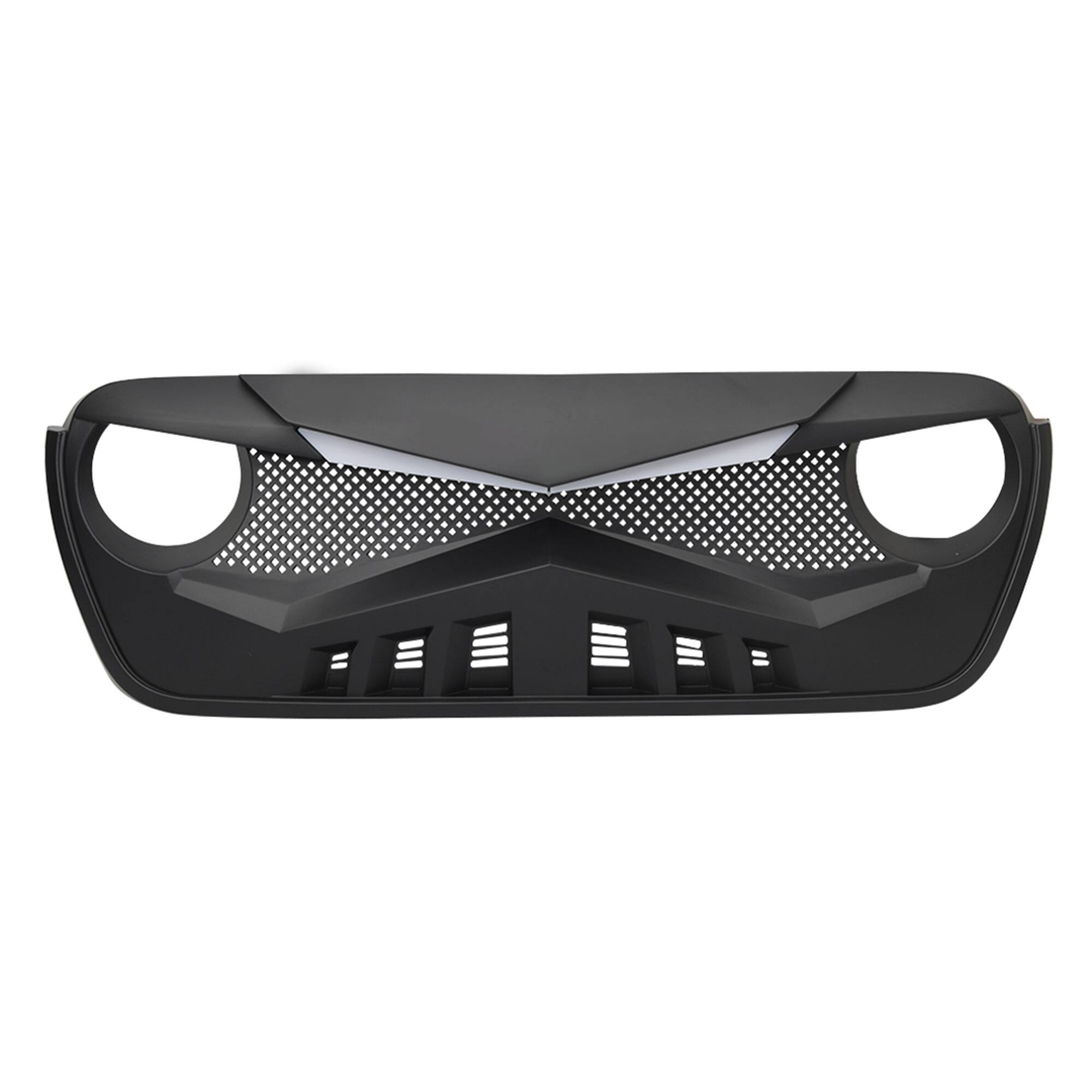 Alt View 7. AMERICAN MODIFIED - American Modified Hawke Grille Compatible with 18-23 Wrangler JL & Gladiator JT - Matte Black.