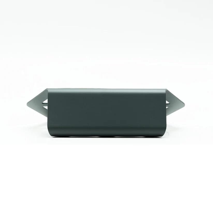 Angle. HongFei - Facet Laptop Stand Graphite | Laptop Tabletop Stand | Sturdy Rust Free Metal and Wood Design | Anti Slip Surface - Graphite.