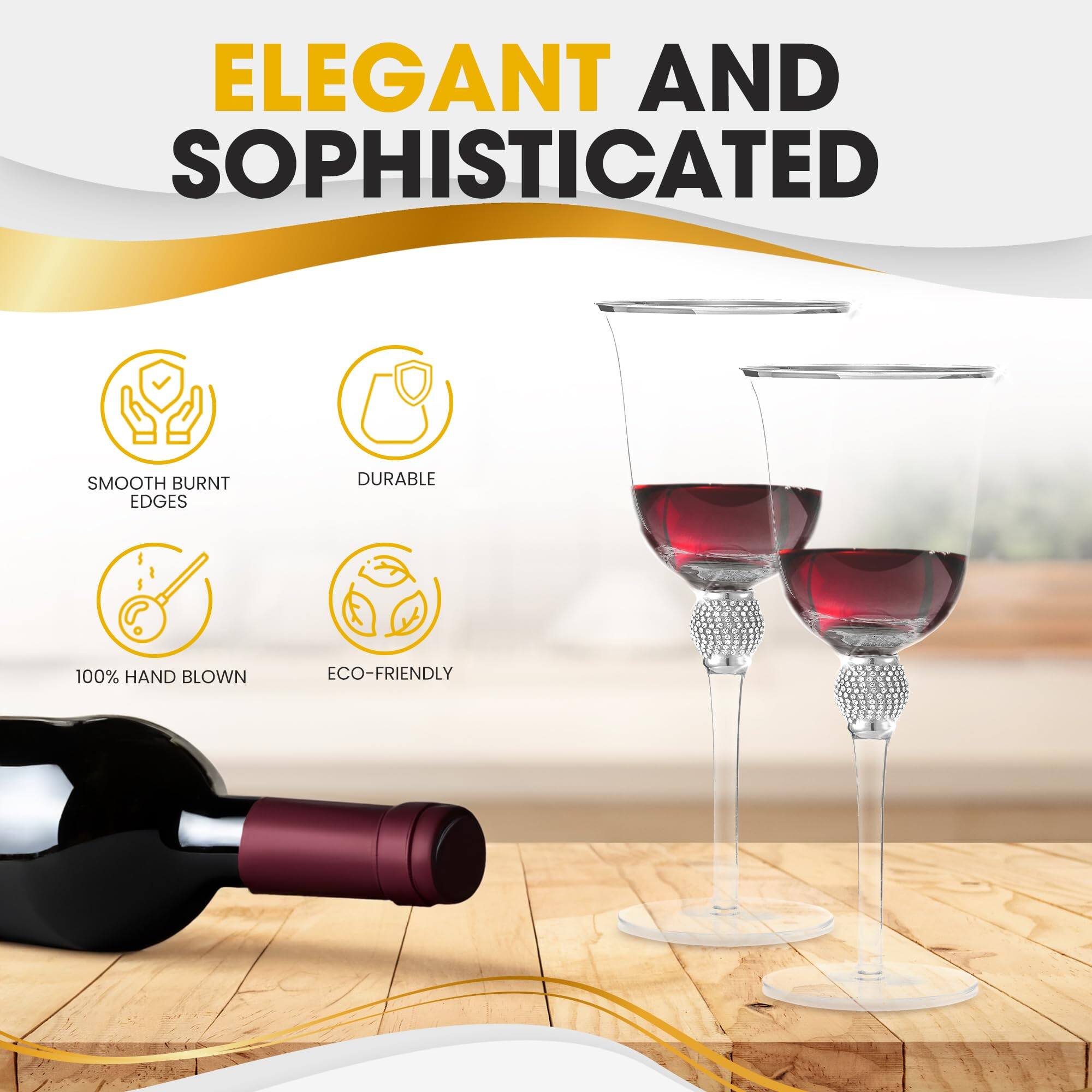 ELEGANT AND SOPHISTICATED

- SMOOTH BURNT EDGES
- DURABLE
- 100% HAND BLOWN
- ECO-FRIENDLY