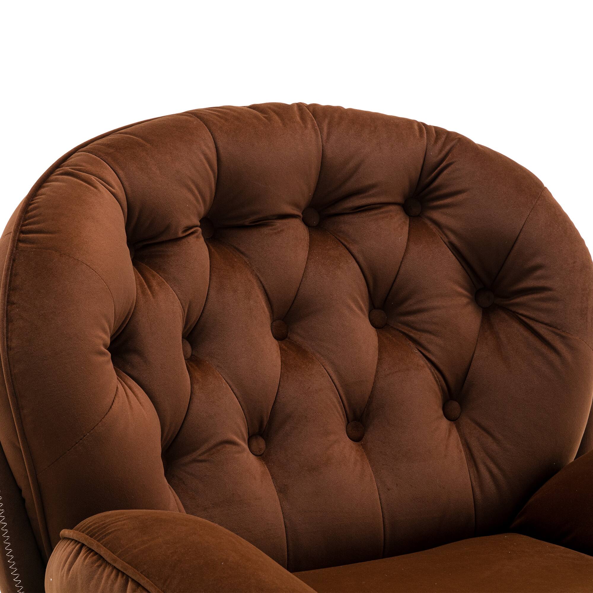 Alt View 5. APRILSOUL - Accent chair TV Chair  Living room Chair - Brown.