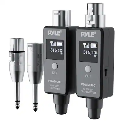 PYLE
PYLE
515.10 M
515.10 M
SET
PDWMU90
UHF DSP RECEIVER
SET
PDWMU90
UHF DSP TRANSMITTER