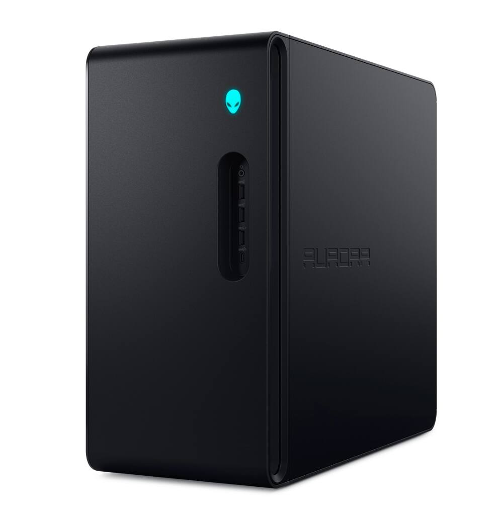 Alt View 4. Alienware - Alienware Aurora ACT1250 Desktop PC (Intel Ultra 7 265F, 32GB DDR5, 2TB PCIe SSD, Win 11 Pro) w/USB Hub - Black.