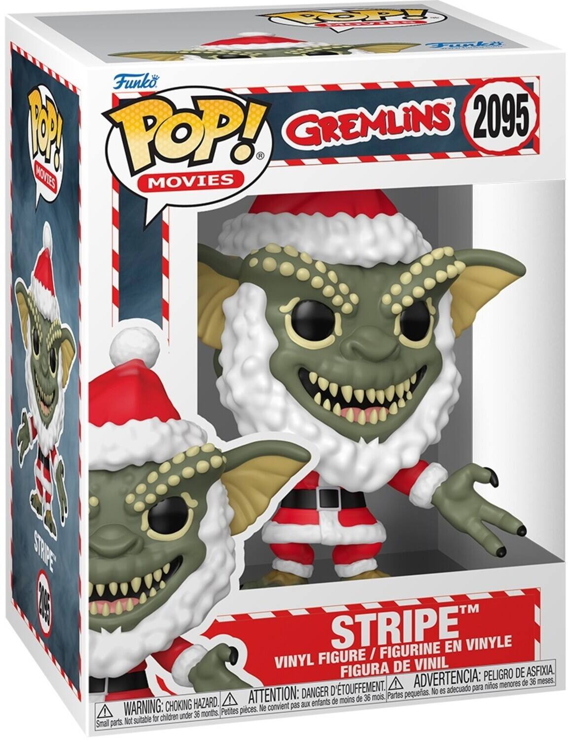 POPE
Funko POP! GREMLINS 2095 MOVIES
STRIPE
VINYL FIGURE / FIGURINE EN VINYLE FIGURA DE VINIL
ADVERTENCIA: PELIGRO DE ASFIXIA. ATTENTION: DANGER D'ÉTOUFFEMENT. WARNING: CHOKING HAZARD. Small parts. Not suitable for children under 36 months. Petites pièces. Ne convient pas aux enfants de moins de 36 mois.