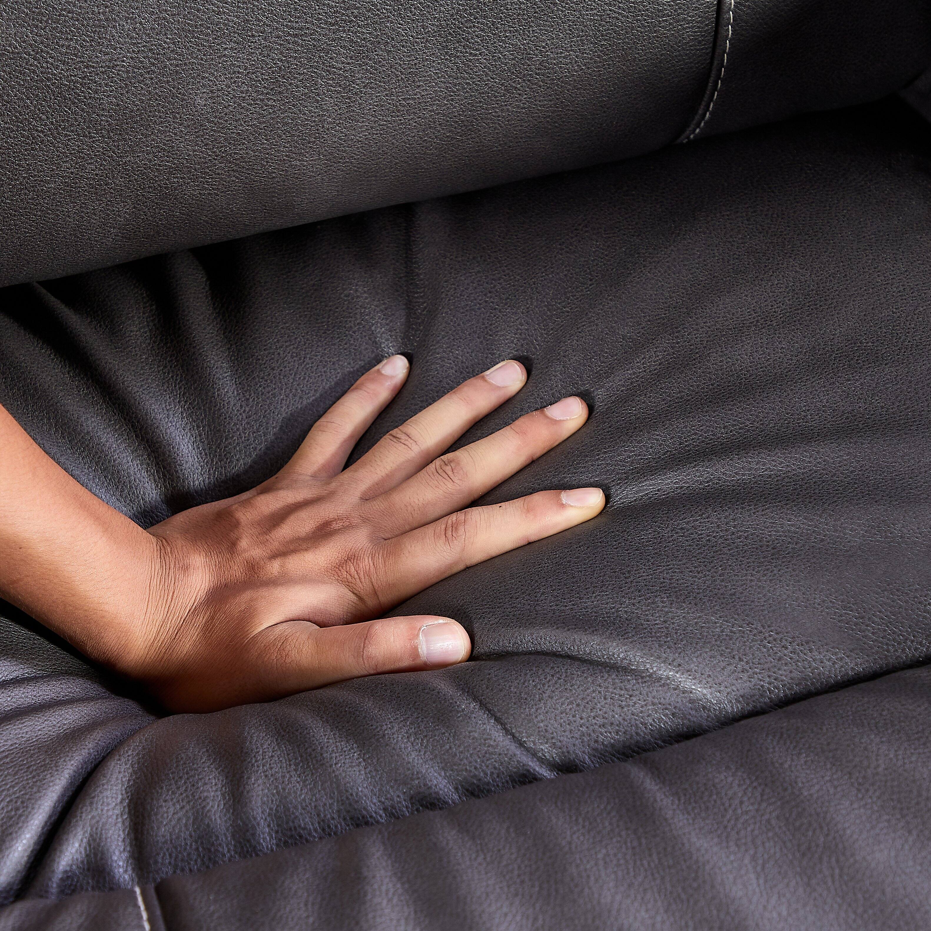 Left. TinyHomie - Liyasi OKIN Motor Rocking and 240 Degree Swivel Single Sofa Seat recliner Chair Infinite Position - Gray.