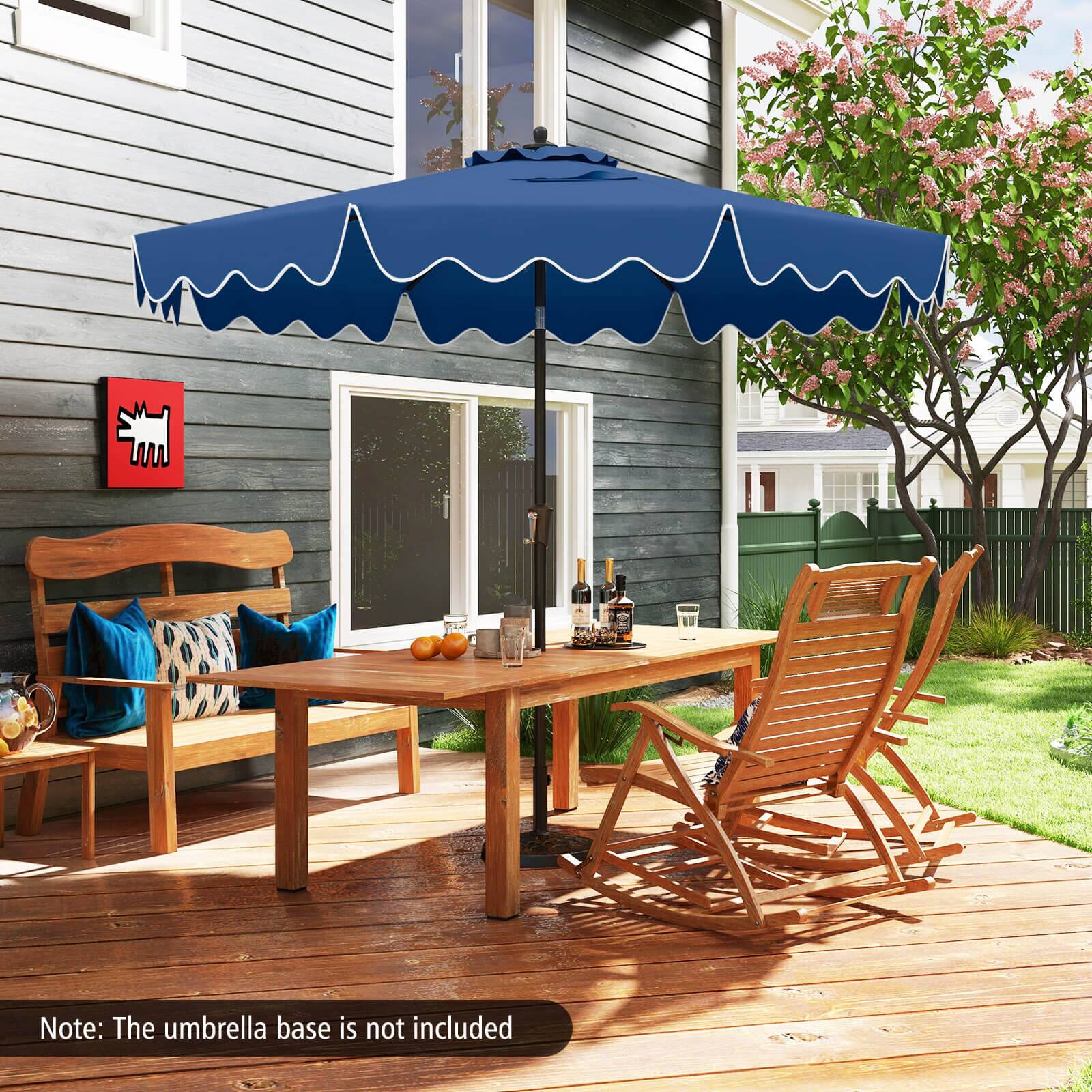 Note: The umbrella base is not included
