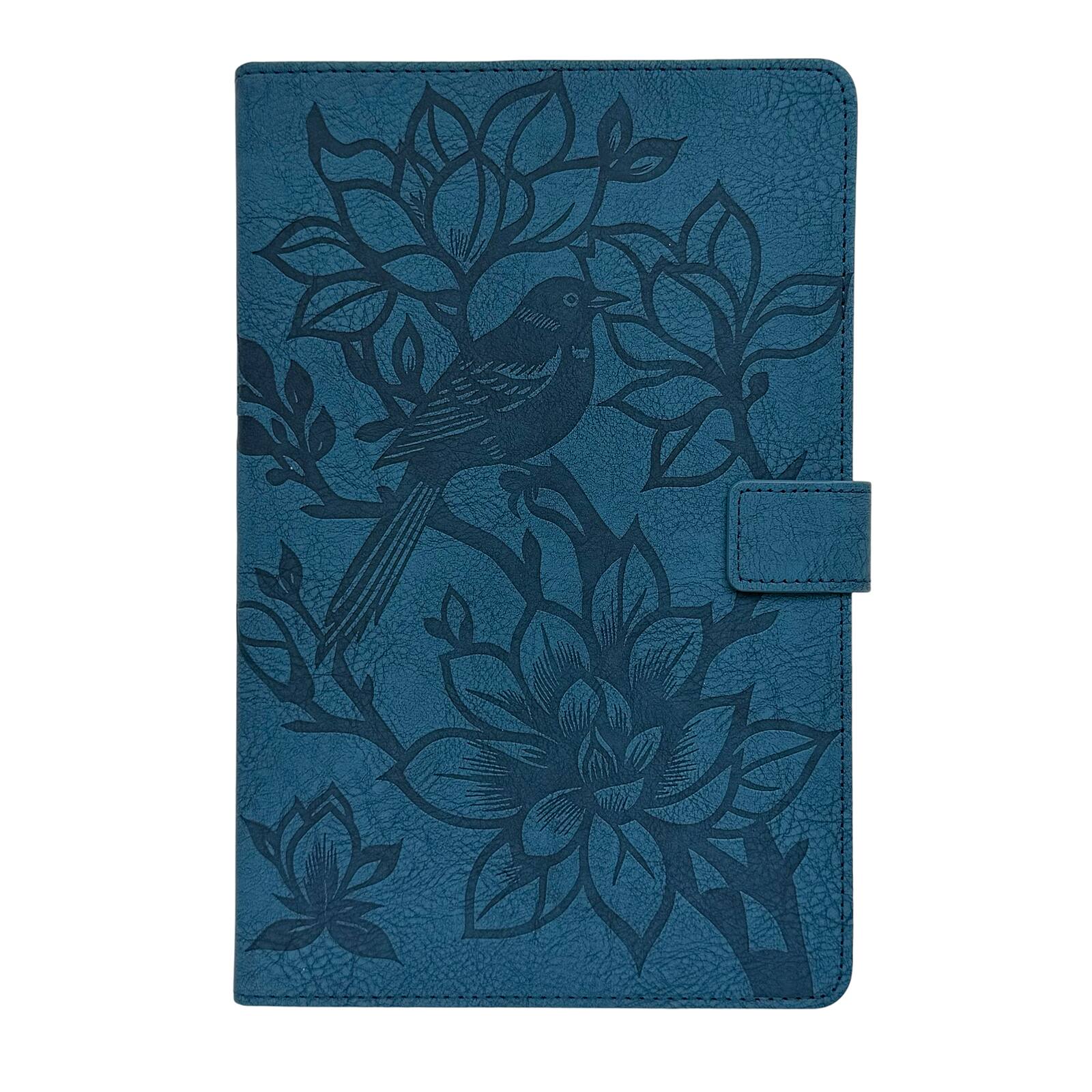 Alt View 2. Dteck - Faux Leather Flip Case for Samsung Galaxy Tab A11+ (A11 Plus) 2025 / A9+ 2023,Embossed Bird Wallet Folio Stand Cover - Darkblue.