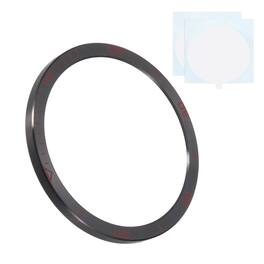 Unique Bargains - 47mm Stainless Steel Bezel Insert Ring Adhesive Bumper Cover for Garmin Fenix 8 Amoled - Black/Red