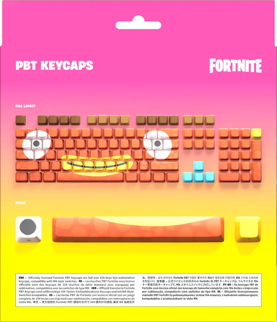 Key Caps Do SteelSeries PBT Accessory Keycaps Fortnite Fishstick Edition Multi ...