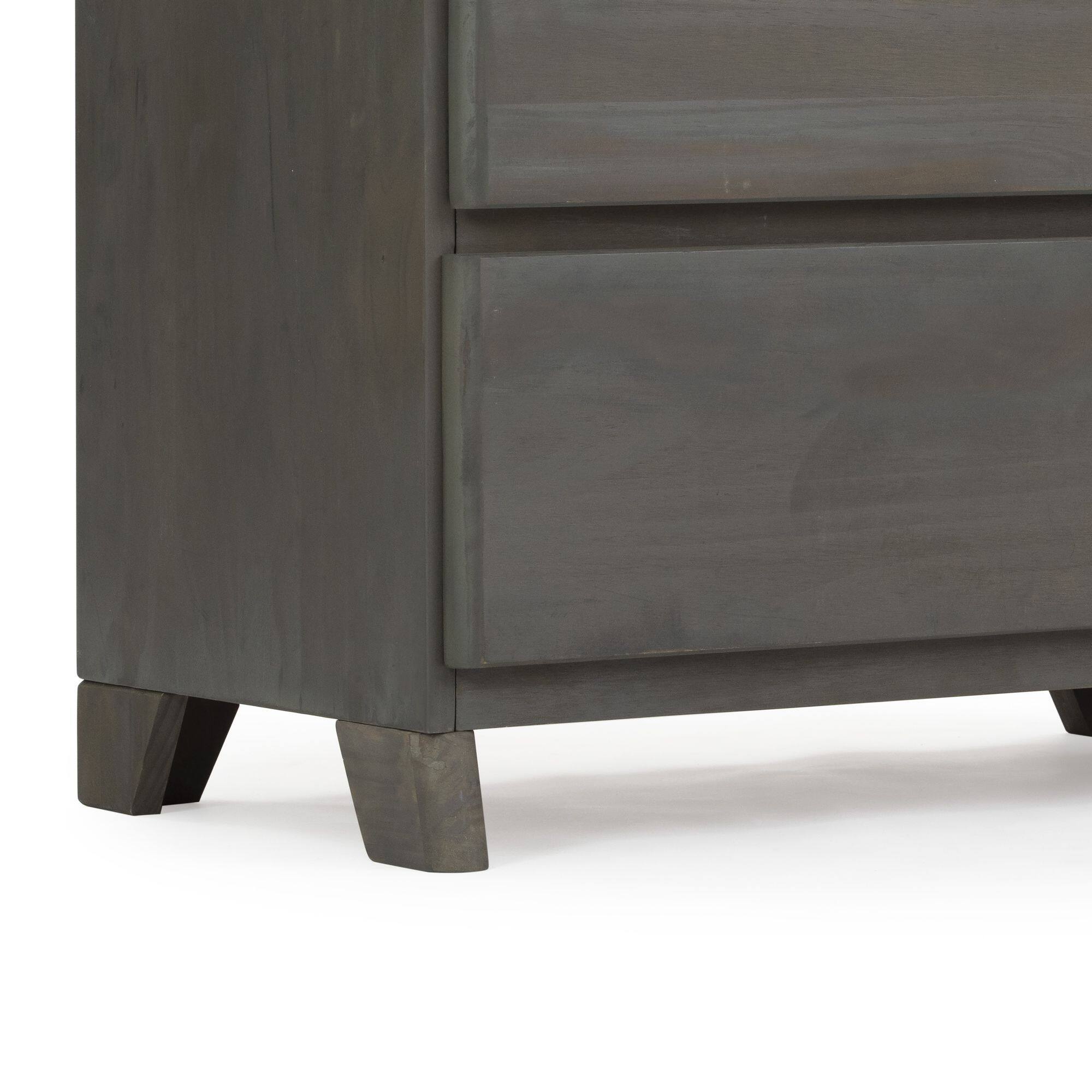 Alt View 3. Plank+Beam - Plank+Beam Farmhouse 2 Drawer Nightstand, Driftwood - Driftwood.