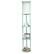 Alt View 14. Simple Designs - Round Etagere Storage Floor Lamp with 2 USB, 1 Outlet - Aqua.
