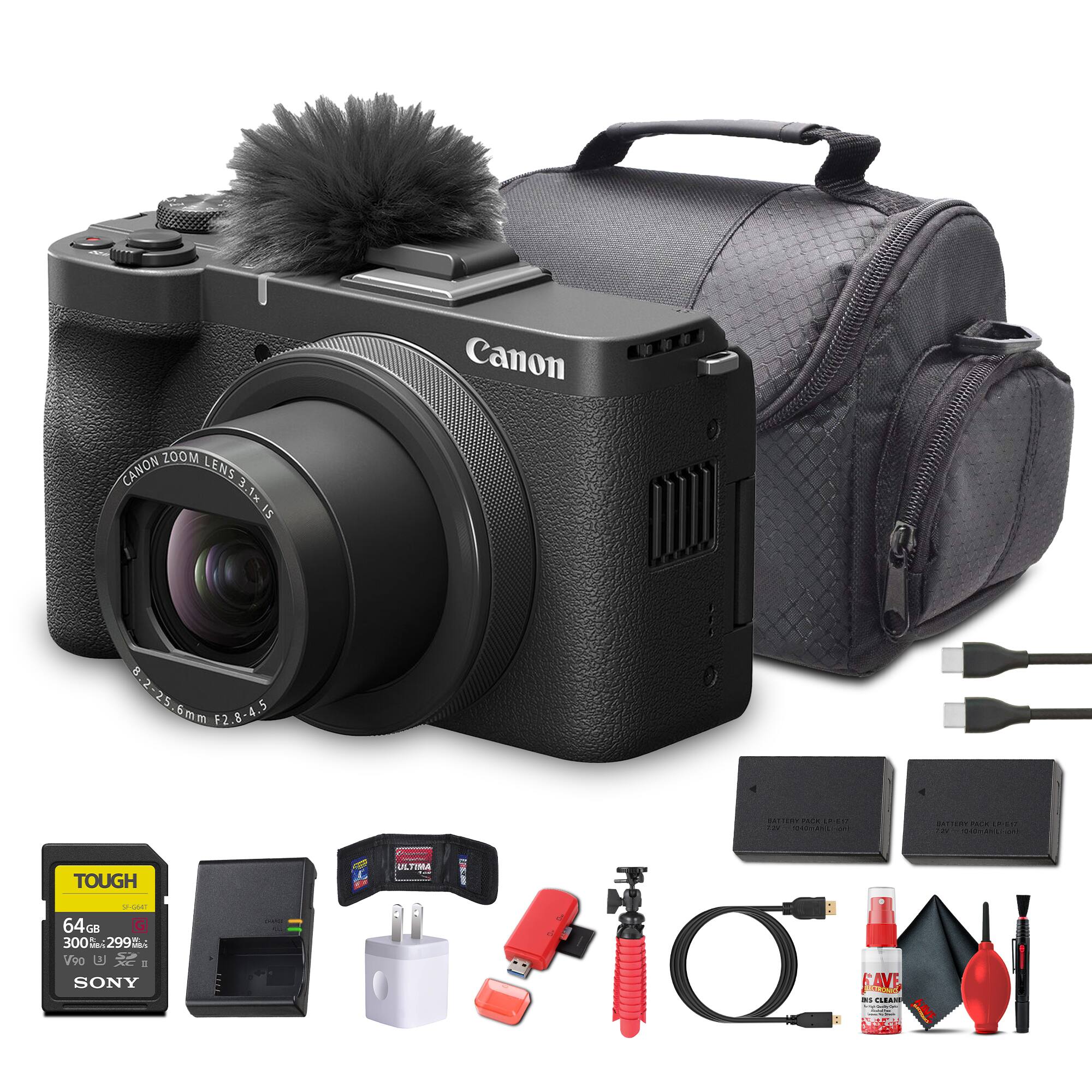 Canon Zoom Lens 3.1K iS  
8.2-25.6mm F2.8-4.5  
Canon Tough X U  
64GB G 300299 V90 E XC  
SONY FAVE  
TOUGH 64GB 299MB/s  
ULTIMA  
BATTERY PACK LITHIUM  
BATTERY PACK LITHIUM  
SAVE IRIS CLEAN  
USB CABLE  
MICRO USB CABLE  
USB CABLE  
USB CABLE