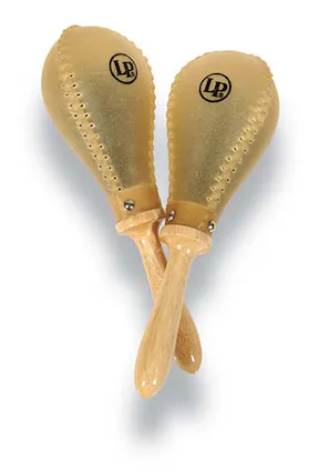 Front. Latin Percussion - Rawhide Maracas.