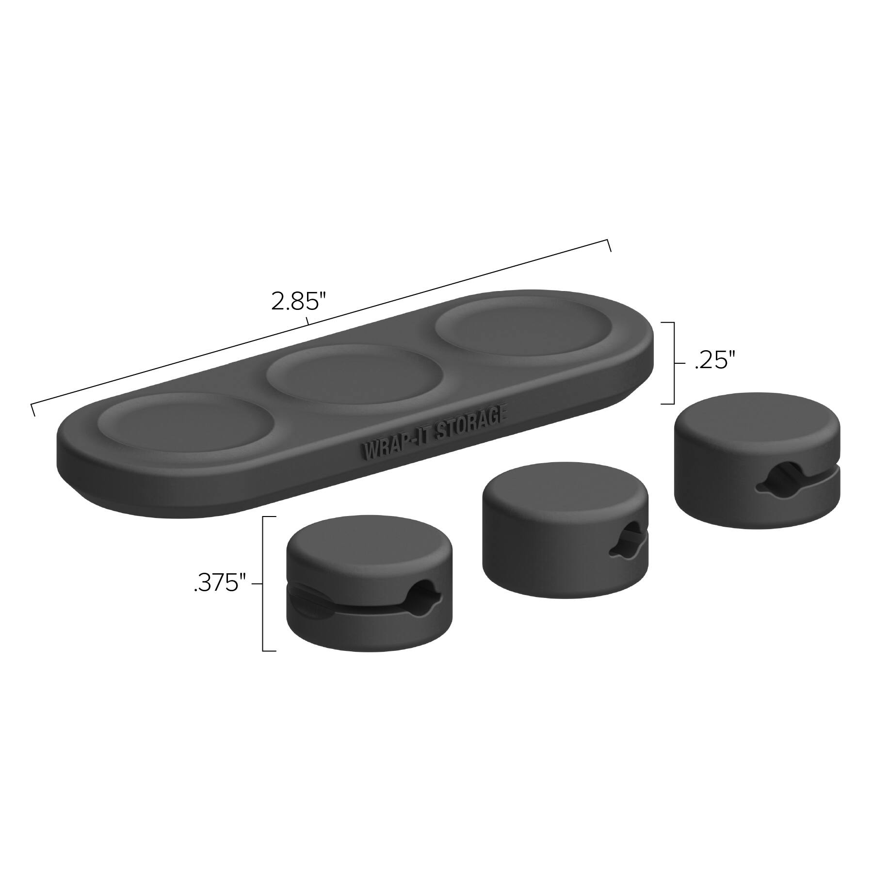 2.85" x 2.25" STORAGE WRAP HOLE .375"