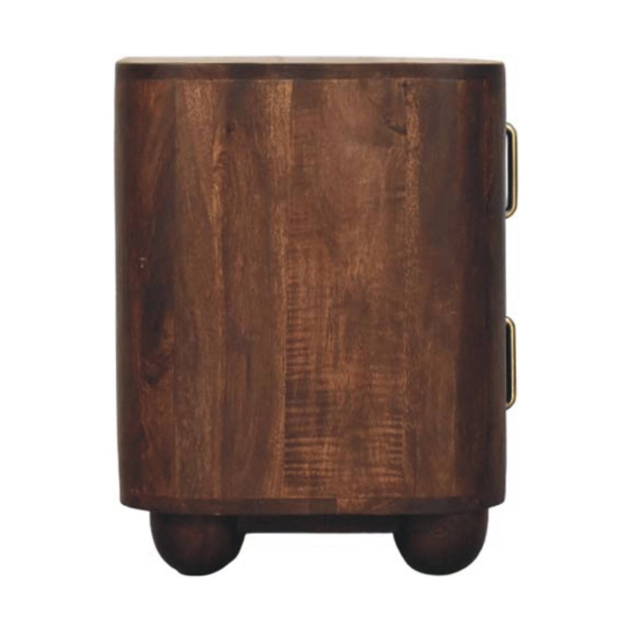 Alt View 7. Artisan Furniture - Artisan Furniture Solid Wood Marlowe Fluted Nightstand - Brown.