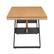 Alt View 31. Walker Edison - Industrial Metal and Wood Dining Table - Light Oak.
