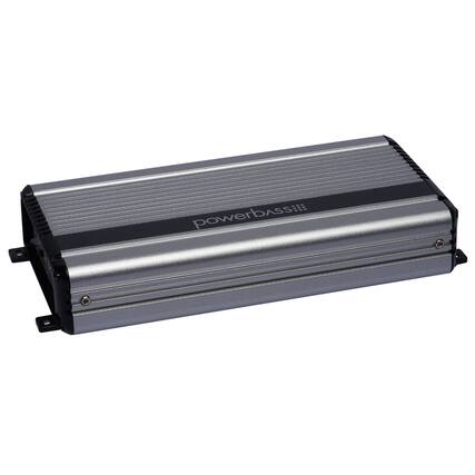 Front. Powerbass - PowerBass XL-4165M - 160 Watt x 4 @ 2-Ohm Mini Full Range Digital Amplifier - Black/Gray.