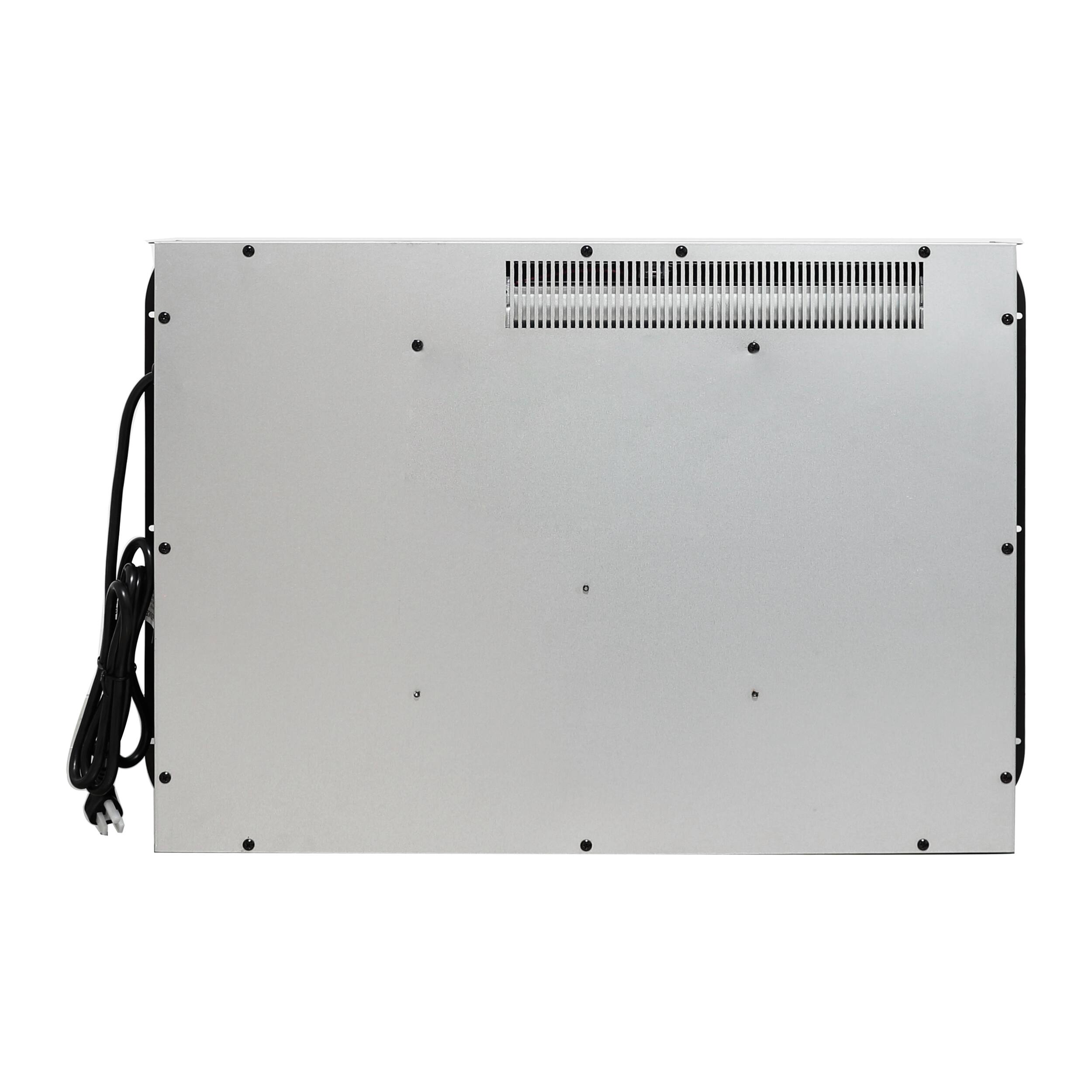 Alt View 1. Mondawe - 26" Ultra-Thin Electric Fireplace Insert with Log Set and Remote control - Black.