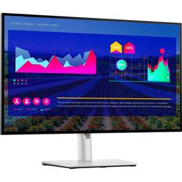 Dell - UltraSharp 27" LCD Monitor (DisplayPort, USB, HDMI) - Black/Silver