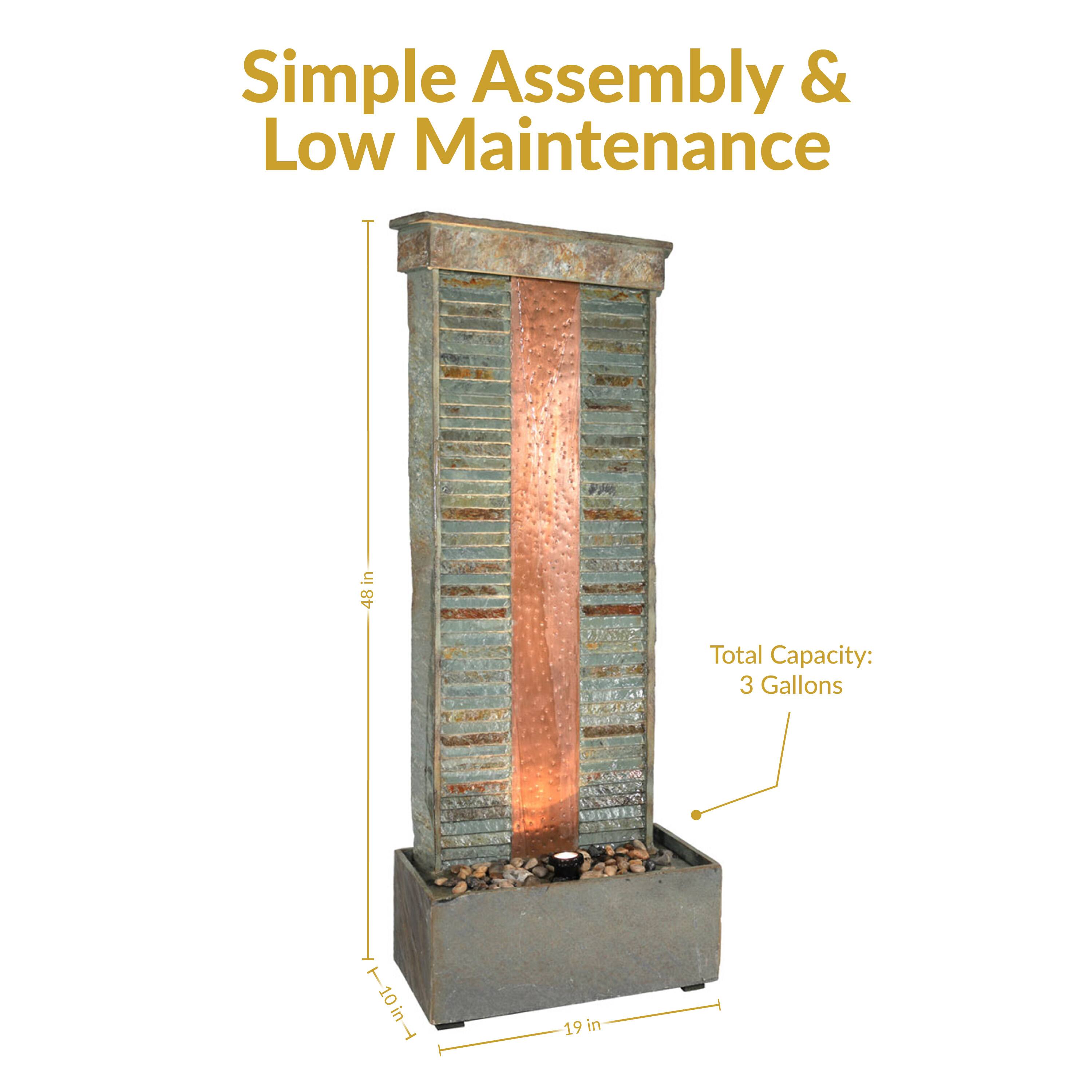 Simple Assembly & Low Maintenance

Total Capacity: 3 Gallons

48 in

19 in

10 in