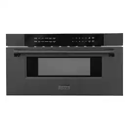 ZLINE - 30 in. 1.2 cu. ft. Built-in Microwave Drawer - Black Stainless Steel