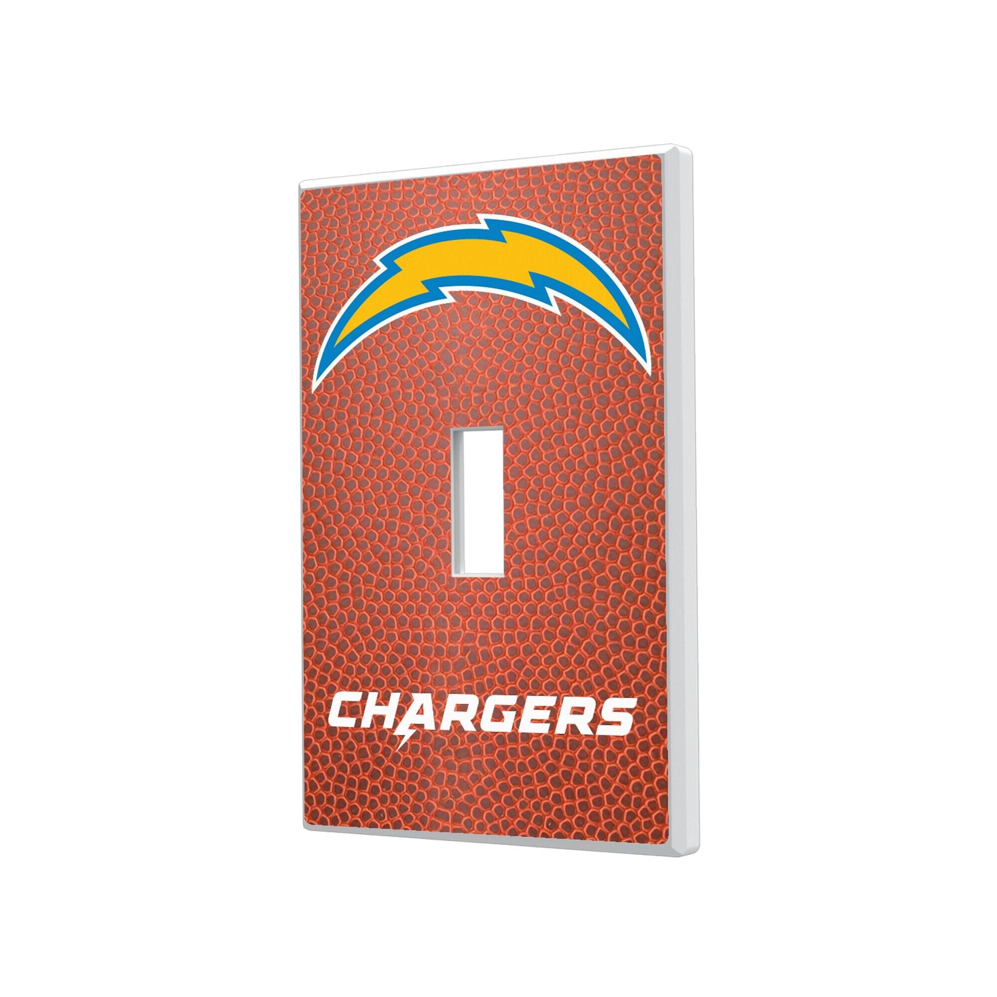 Keyscaper - Los Angeles Chargers Football Design Single Toggle Light Switch Plate - Multicolor