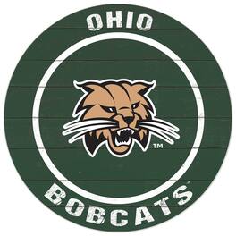 Jardine - Ohio Bobcats 20'' x 20'' Indoor/Outdoor Circle Sign - Green