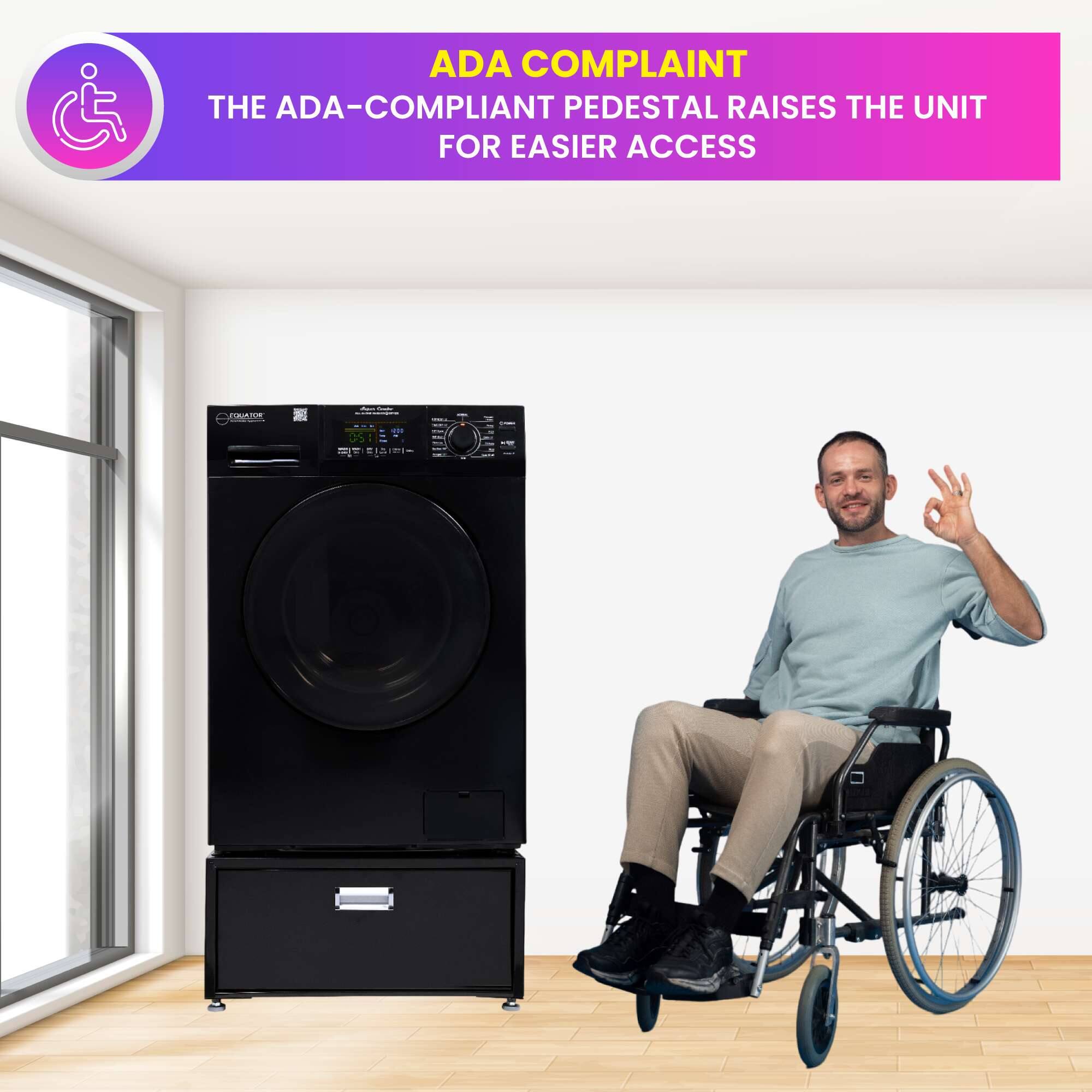 Equator 1.62 cf. All in One Combo Washer Electric Dryer VENTLESS