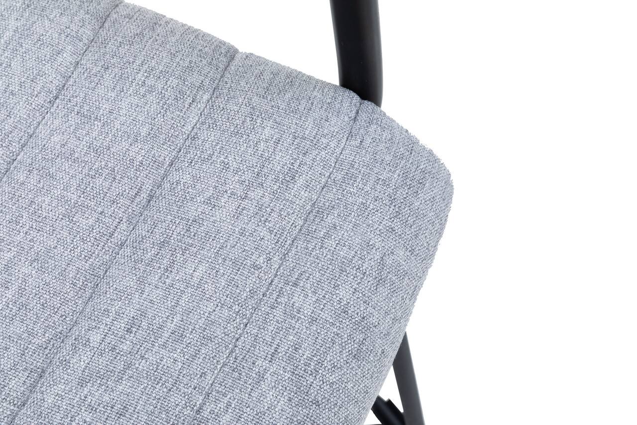 Alt View 6. LeisureMod - Zylar Office ArmChair with PU Leather, Foam Cushion, Stainless Steel Base & Ergonomic Support - Grey.