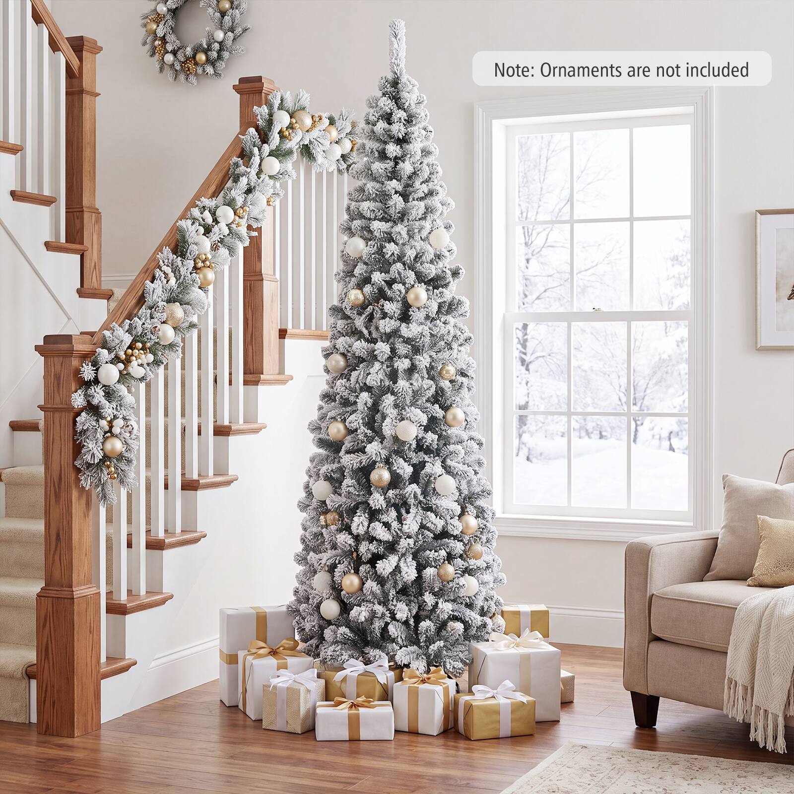 Note: Ornaments are not included