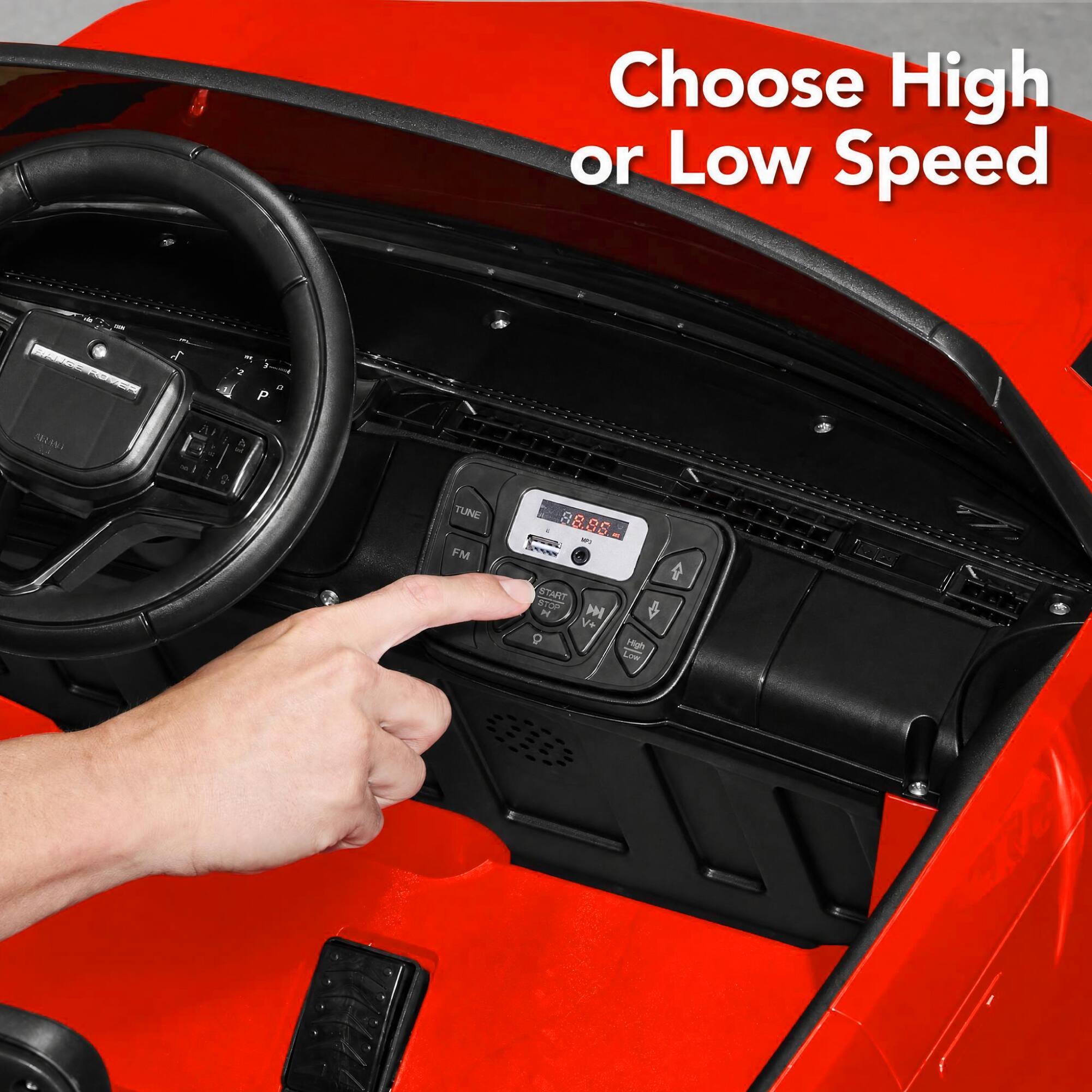 Choose High or Low Speed

a P A I TUNE FM 88.85 9S - START 2 H V+ 9 High X