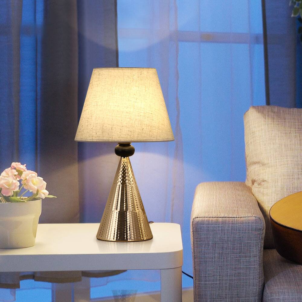 Alt View 2. Oumilen - Set of 2 Modern Nightstand Lamp Table Lights Bedside Lamps for Bedroom.