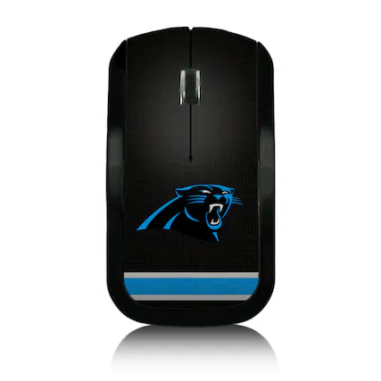 Front. Keyscaper - Carolina Panthers Stripe Wireless Mouse - Multicolor.