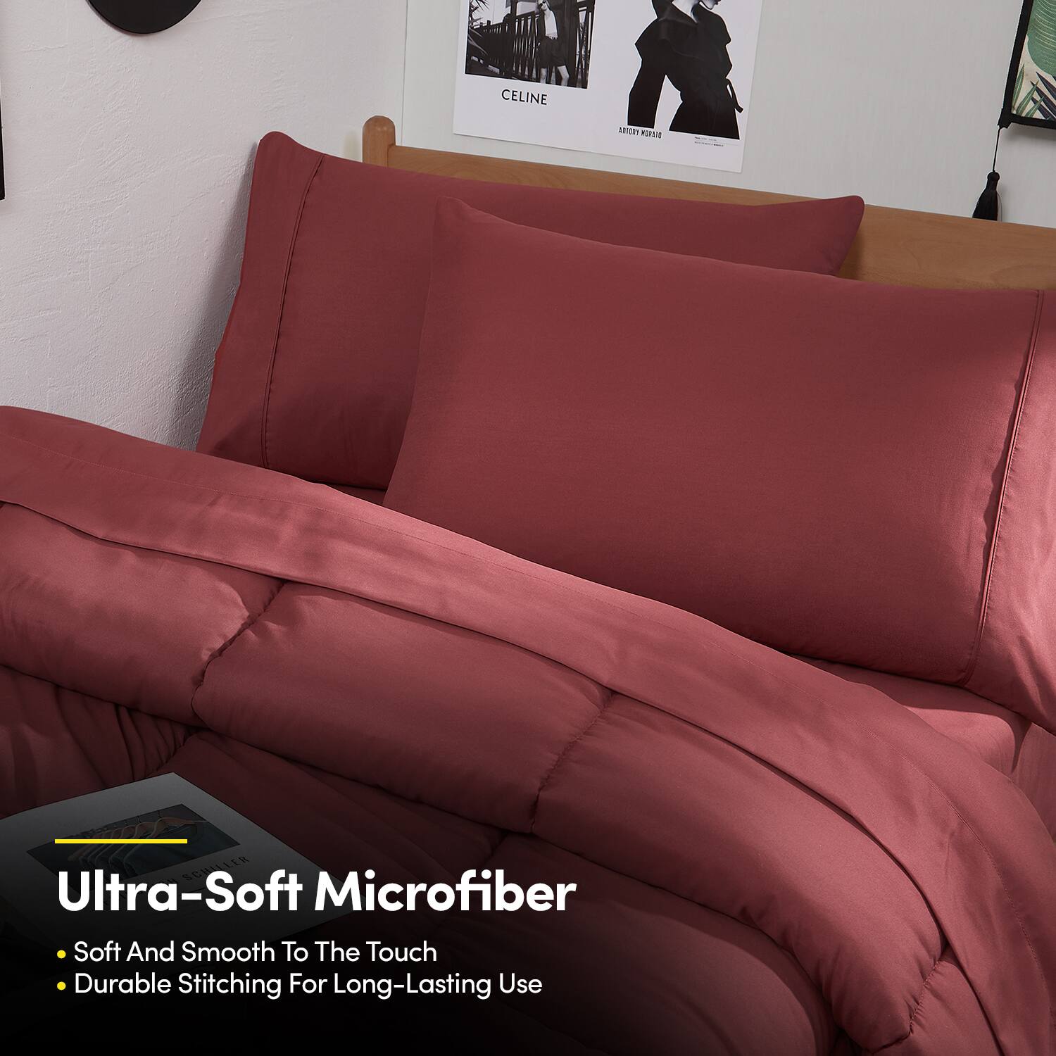Ultra-Soft Microfiber  
- Soft And Smooth To The Touch  
- Durable Stitching For Long-Lasting Use