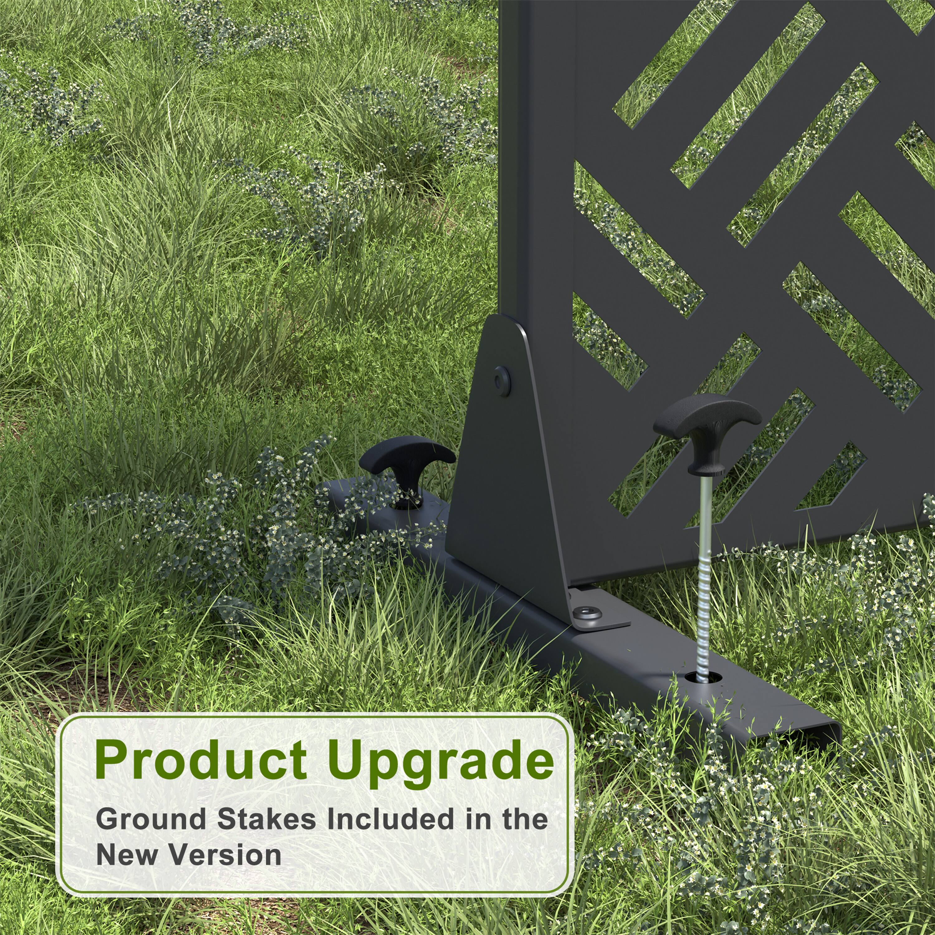 Product Upgrade  
Ground Stakes Included in the New Version