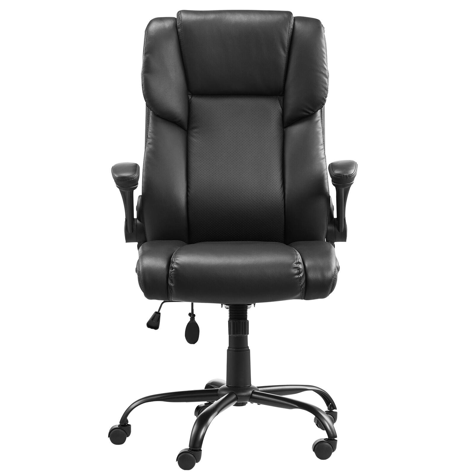 Back. Akoasm - Ergonomic Executive Office Chair, 300lbs Capacity with Airbag-style Adjustable Lumbar Support -Black - Black.