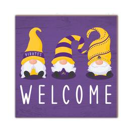 Fan Creations - ECU Pirates 10'' x 10'' Welcome Gnomes Sign - Multicolor