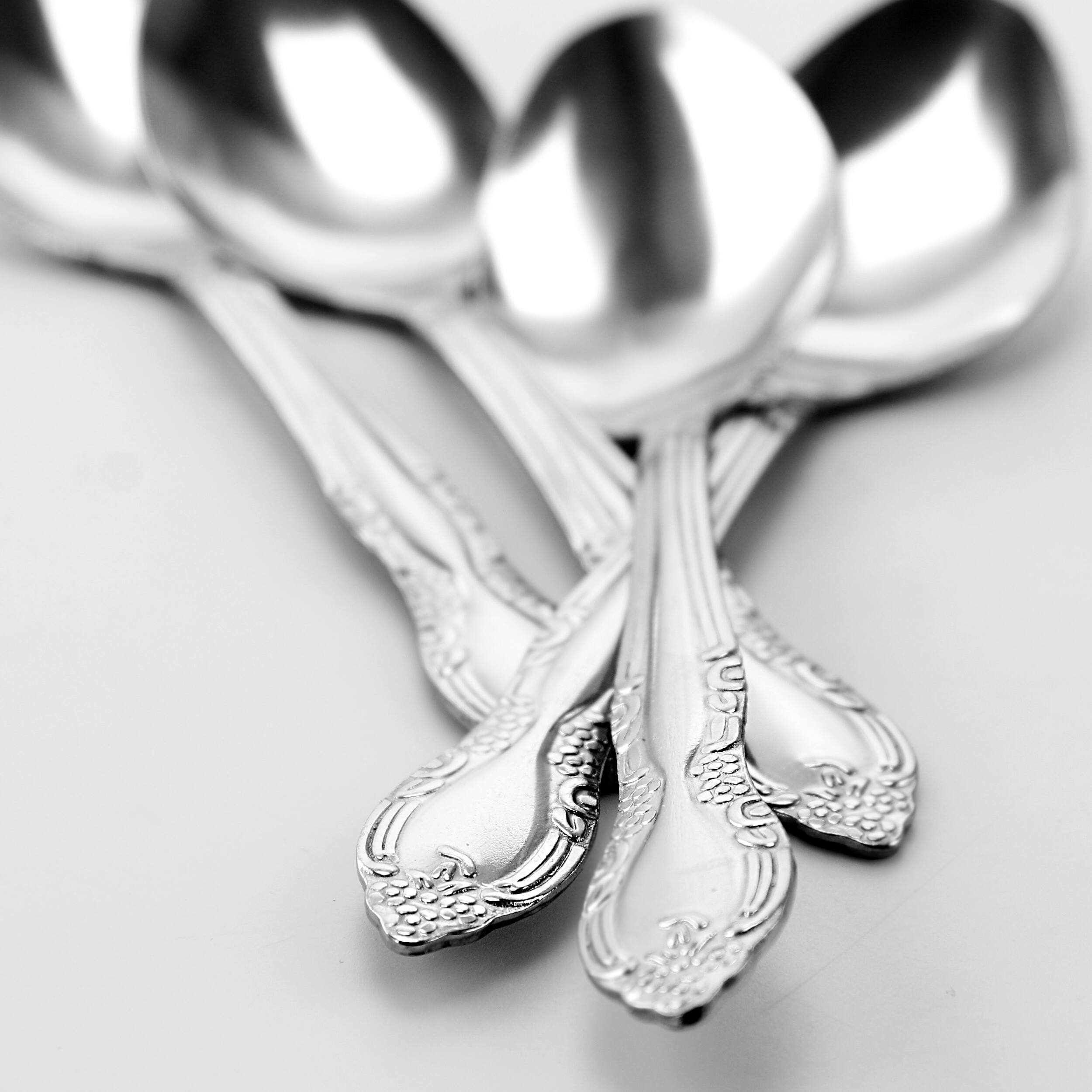 Alt View 2. Gibson - Abbie 24 Piece Stainless Steel Teaspoon Set - Silver.