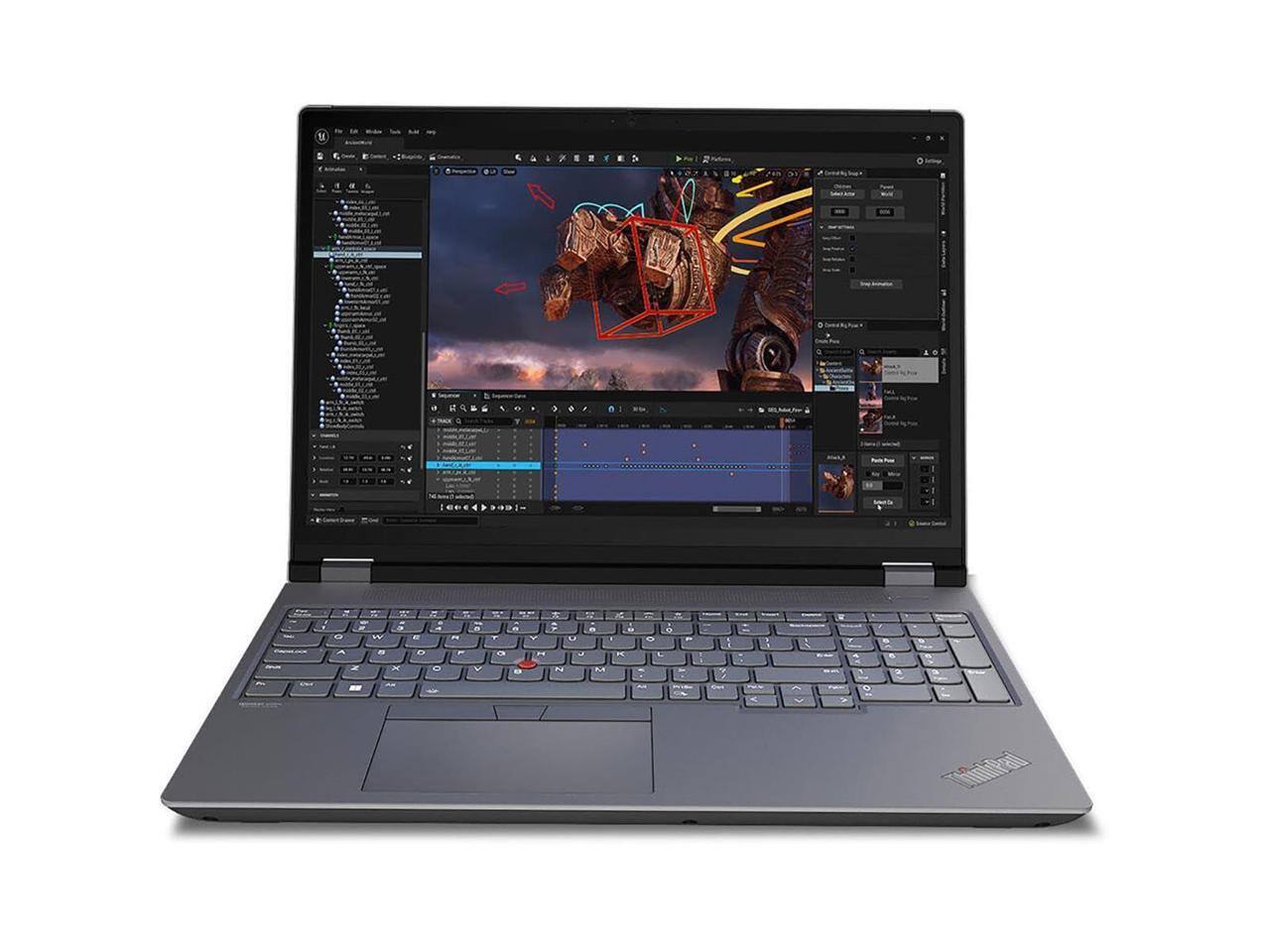 Alt View 10. Lenovo - Lenovo ThinkPad P16 Gen 2 16" i7-13700HX RTX 2000 32GB 1TB Win 11 Pro - Villi Black.