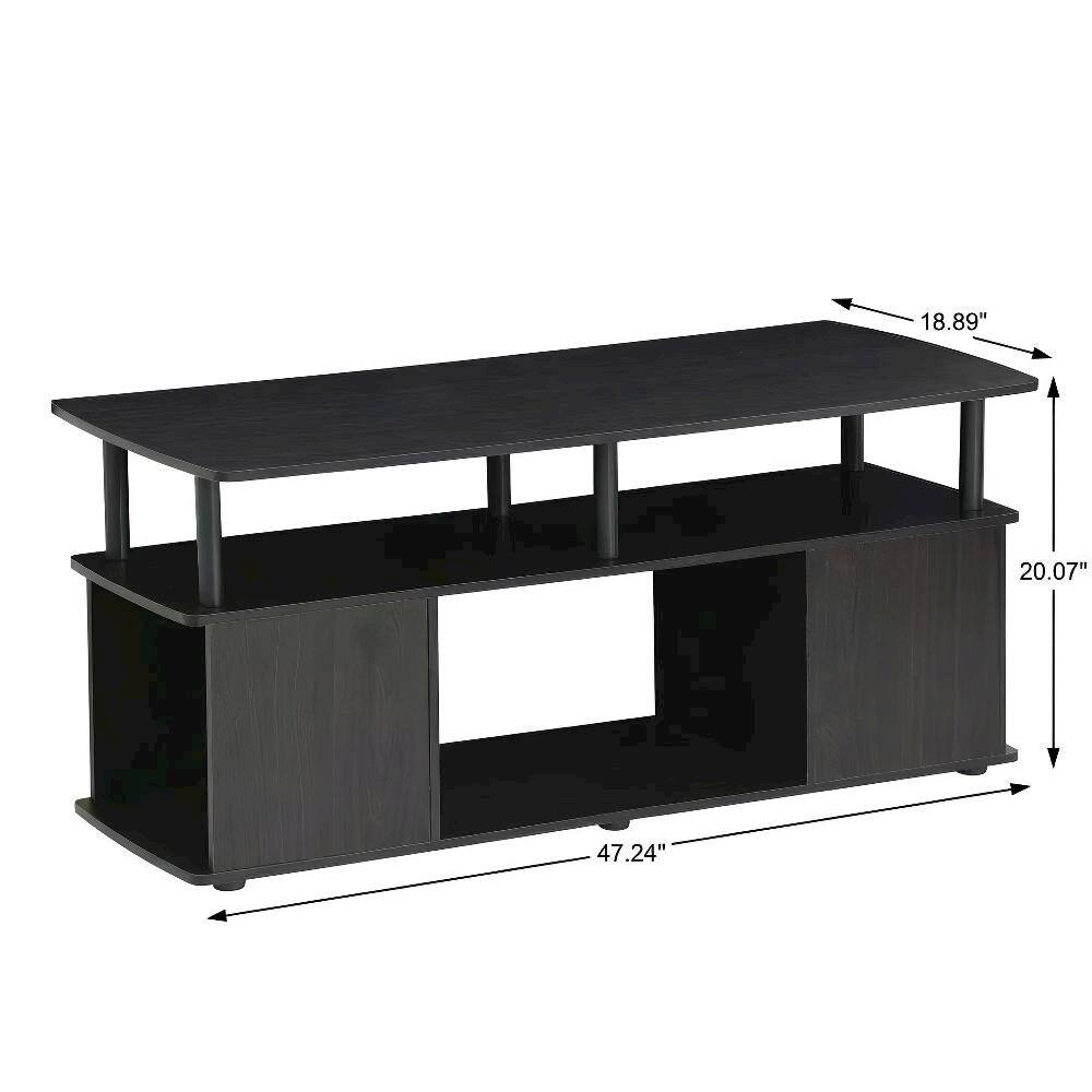 FurniFact - Utility Coffee Table with Open Storage and Sturdy Frame - Black price history on PriceWatchPro