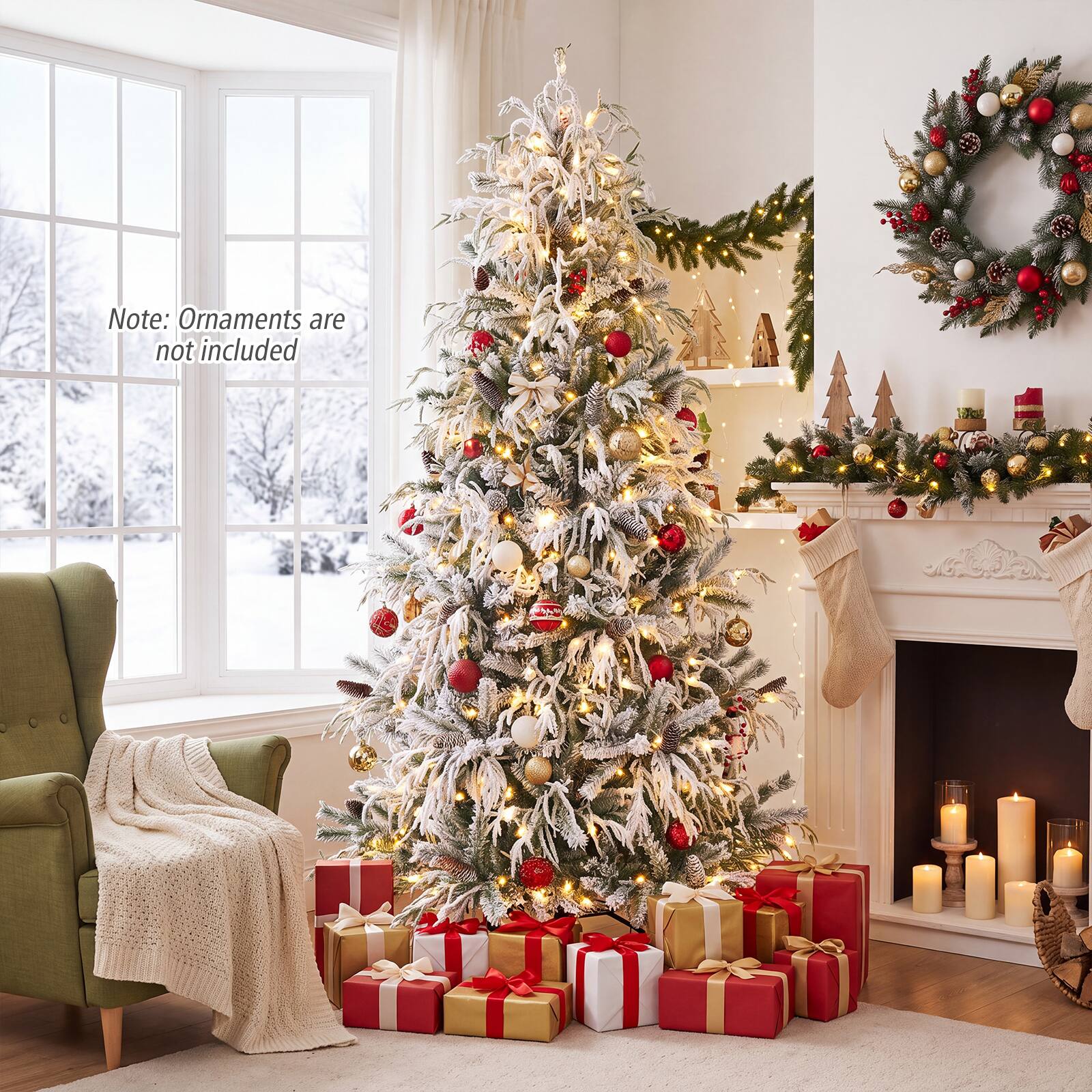 Note: Ornaments are not included