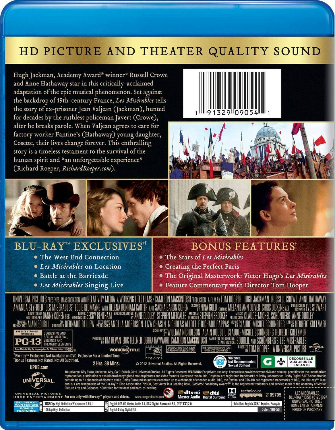 Angle. Les Misérables (Blu-ray New Box Art) [Blu-ray].