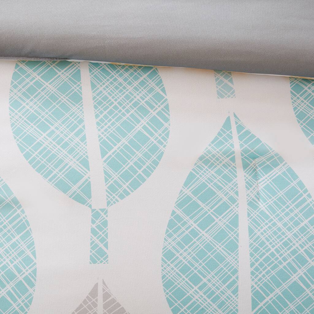 Alt View 5. Gracie Mills - Gracie Mills Mosley 9 Piece Botanical Comforter Set with Cotton Sheets - Yellow/Aqua.