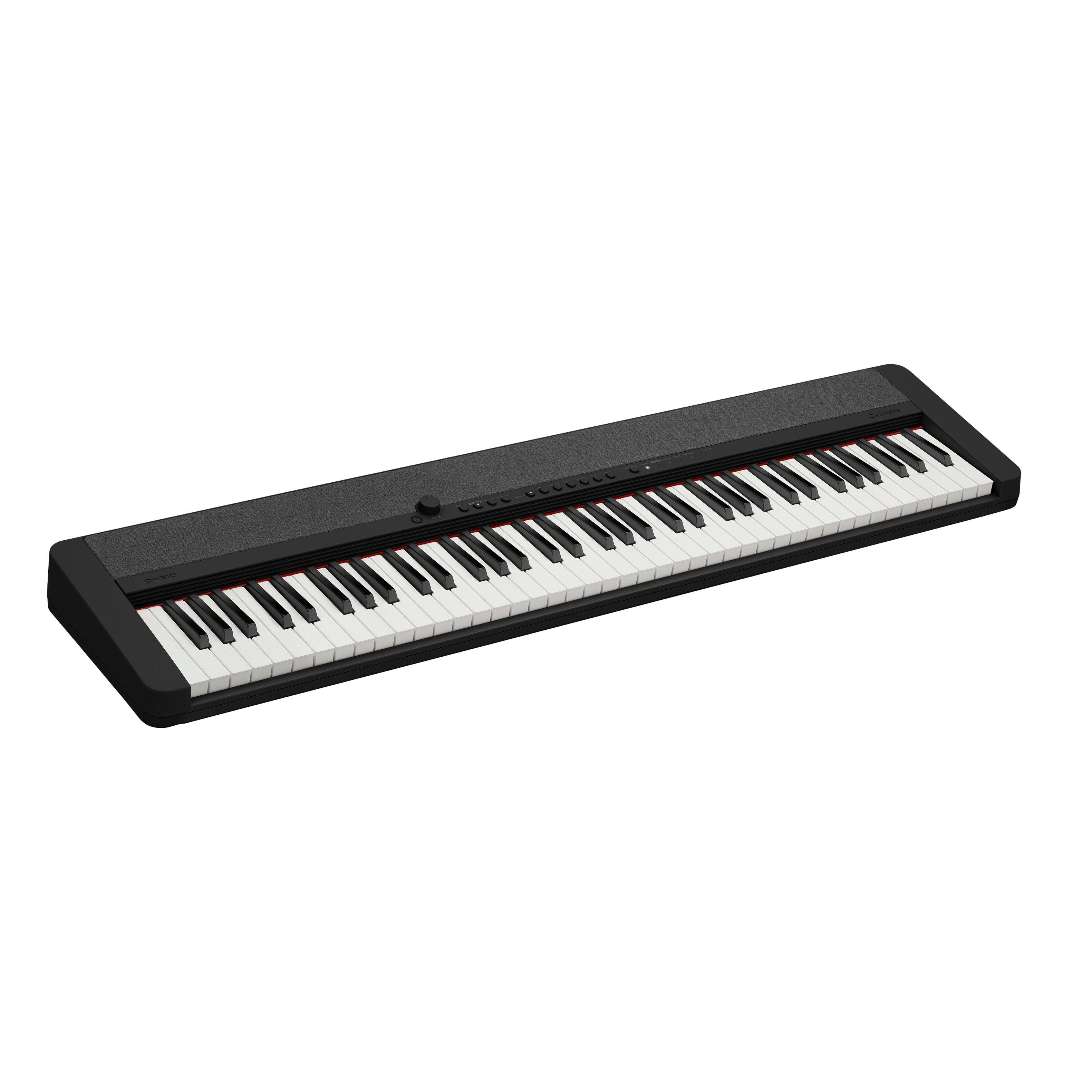 Alt View 11. Casio - Casio Casiotone CTS176 76-Key Portable Keyboard with Power Supply in Black - Black.