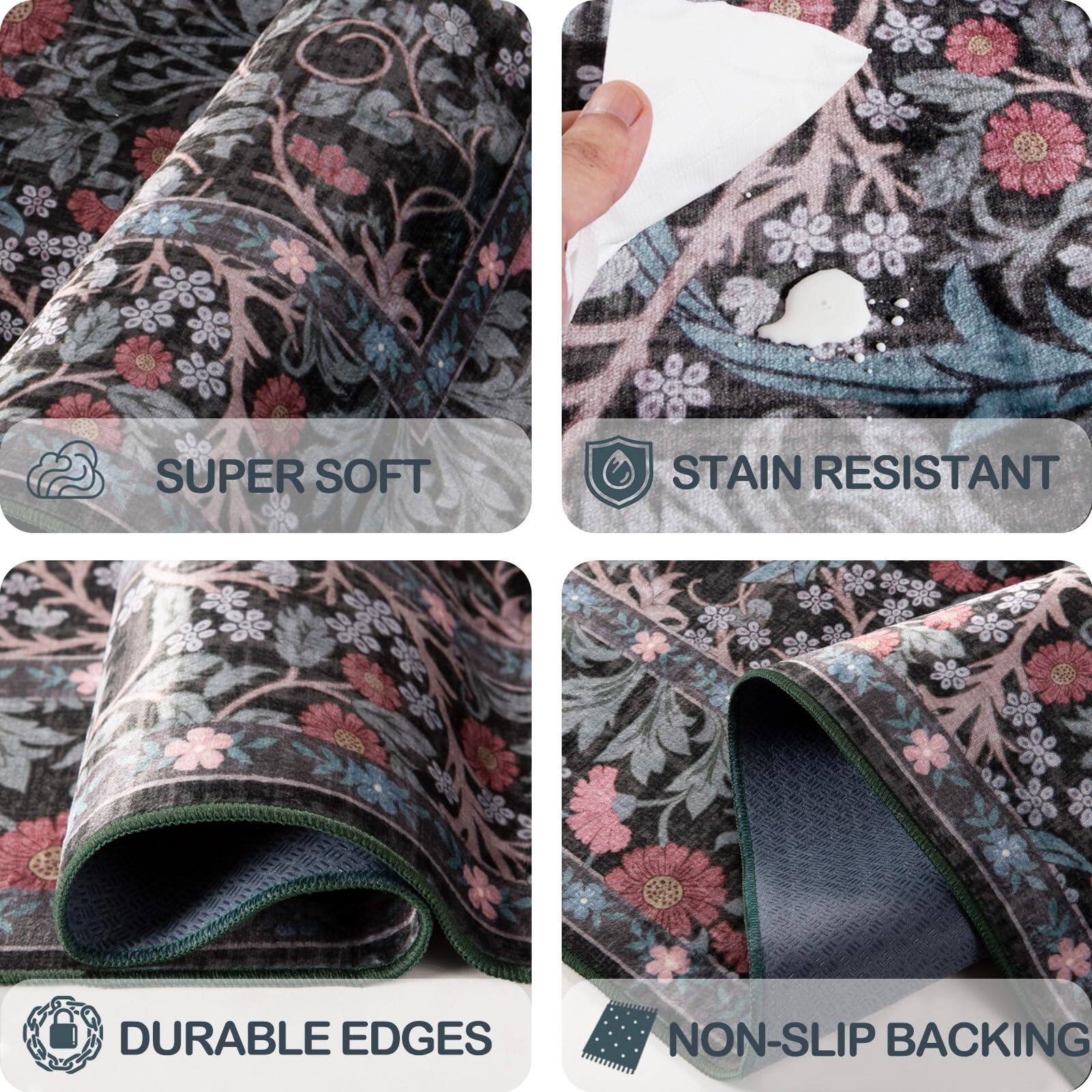 - SUPER SOFT
- STAIN RESISTANT
- DURABLE EDGES
- NON-SLIP BACKING