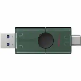 Kingston - DataTraveler Duo 128GB USB 3.2 (Type A + Type C) Gen 1 On-The-Go Flash Drive - 128 GB - USB 3.2 (Gen 1) Type A - Black